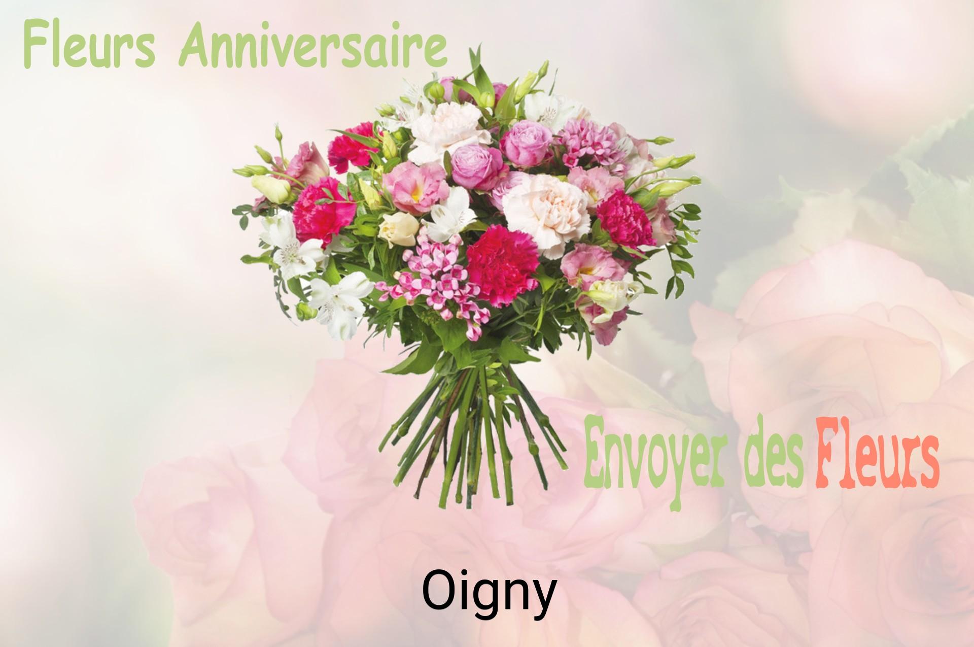 Bouquet de fleurs d’anniversaire livré à Oigny