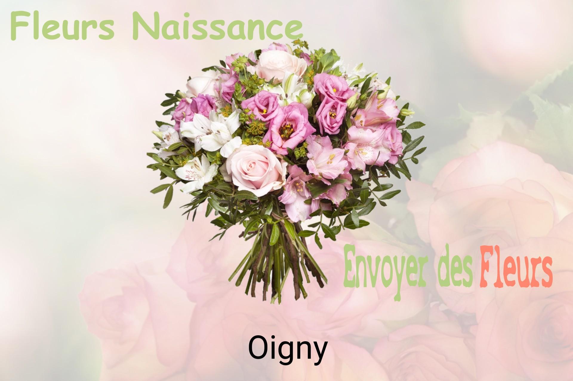 Bouquet de fleurs de naissance livré à Oigny